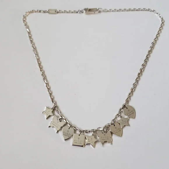 Gucci Sterling Silver Trademark Charm Necklace - Picture 7 of 10